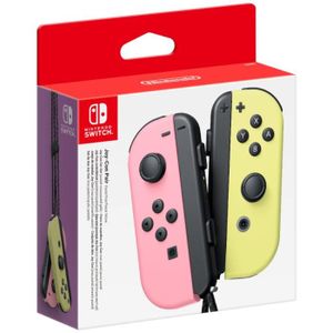 MANETTE JEUX VIDÉO Paire de manettes Joy-Con Rose Pastel & Jaune Pastel pour Nintendo Switch