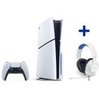 SONY COMPUTER ENTERTAINMENT Pack PS5 Standard : Console PlayStation 5 (modèle Slim) + Casque-Micro Gaming - JBL - Quantum 100 - Blanc / Bleu