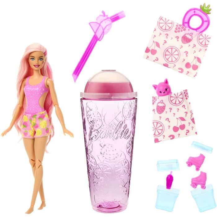 Poupée Barbie Pop Reveal Bubble Tea - 8 Surprises Dont Slime Et Change De Couleur, Parfum Lait De Taro