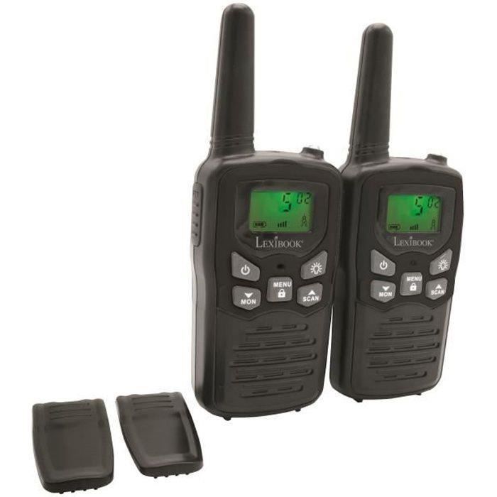 Lexibook Talkie-Walkies TW19 Bleu - Portée 250m, Son HD, Voyant Lumineux Pour Enfants