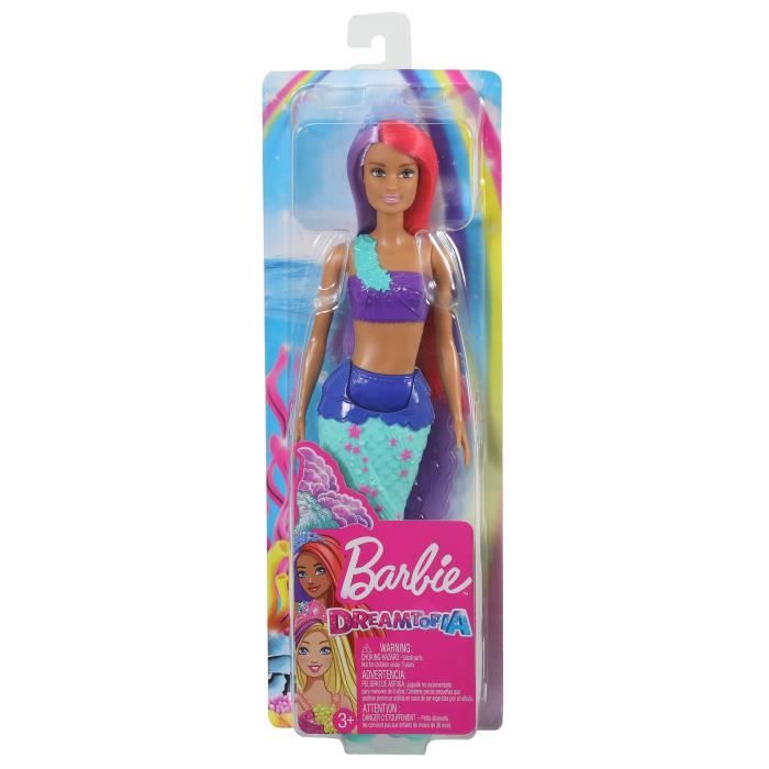 Poupée Barbie Color Reveal Sirène - Effets de changement de couleur - 7  surprises incluses - Cdiscount Jeux - Jouets