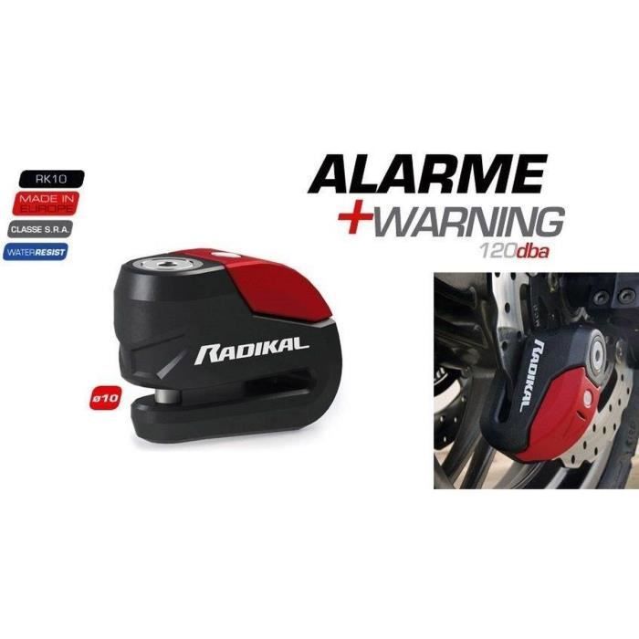 ALARME RADIKAL RK10 BLOQUE DISQUE HOMOLOGUÉ