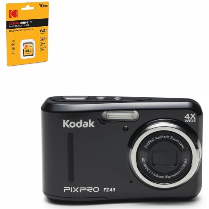 Étui De Protection Noir Pour Appareil Photo KODAK FZ43, FZ53, FZ45, FZ55 – Anti-chocs, Léger, Fermeture éclair