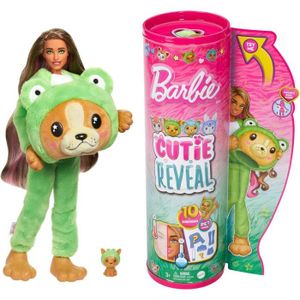 POUPÉE Barbie - Cutie Reveal - Poupée sur le thème des costumes, chiot grenouille