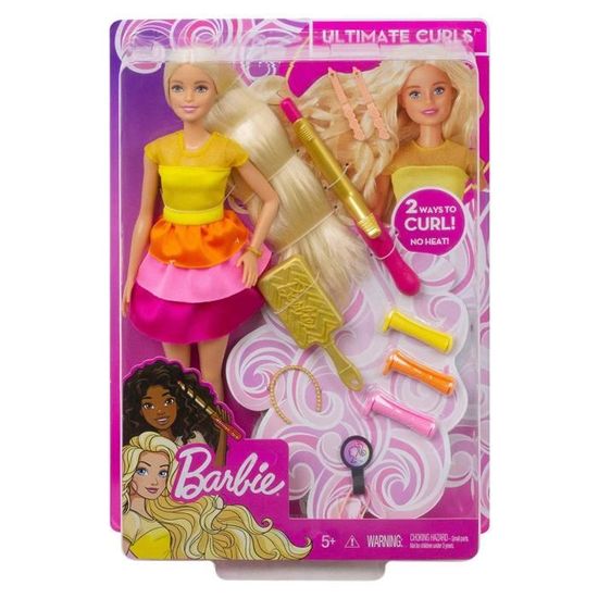 barbie boucle et couleur