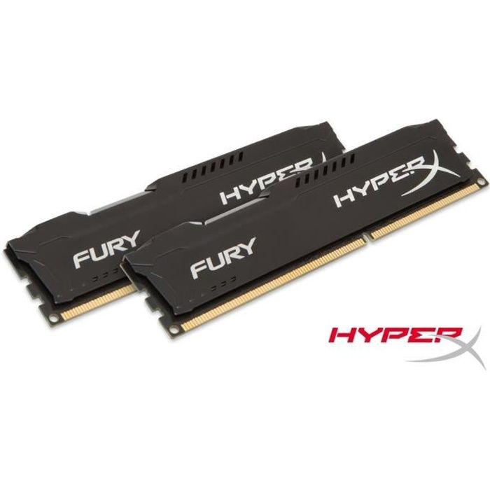Vente Memoire PC HyperX FURY Black 8Go DDR3 160 HX316C10FBK2/8 pas cher Vente Memoire PC HyperX FURY Black 8Go DDR3 160 HX316C10FBK2/8 pas cher