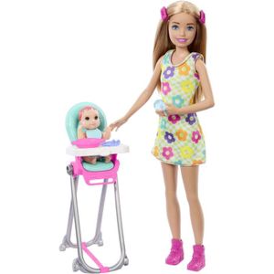 POUPÉE Barbie - Skipper Coffret Babysitters Inc, 1 poupée
