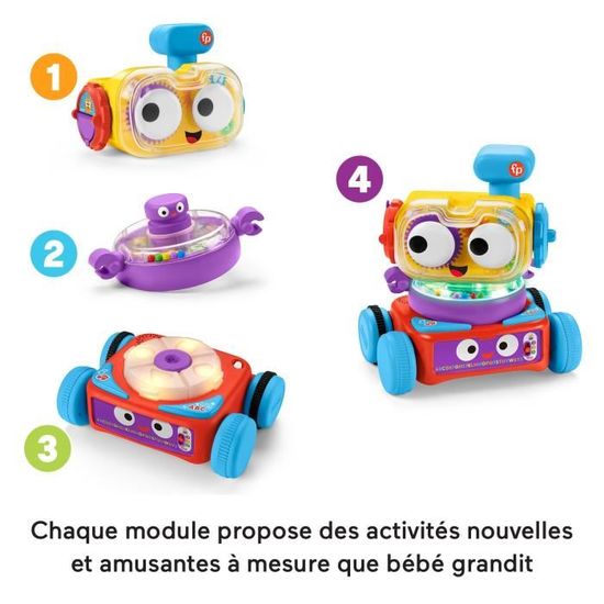 Robot Éducatif 4-en-1 Fisher-Price - Évolutif De 6 Mois à 3 Ans - Lumières Et Musique