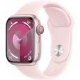 Apple Watch Series 9 GPS - 41mm - Boîtier Pink Aluminium - Bracelet Light Pink Sport Band - S/M-0