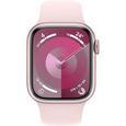Apple Watch Series 9 GPS - 41mm - Boîtier Pink Aluminium - Bracelet Light Pink Sport Band - S/M-1