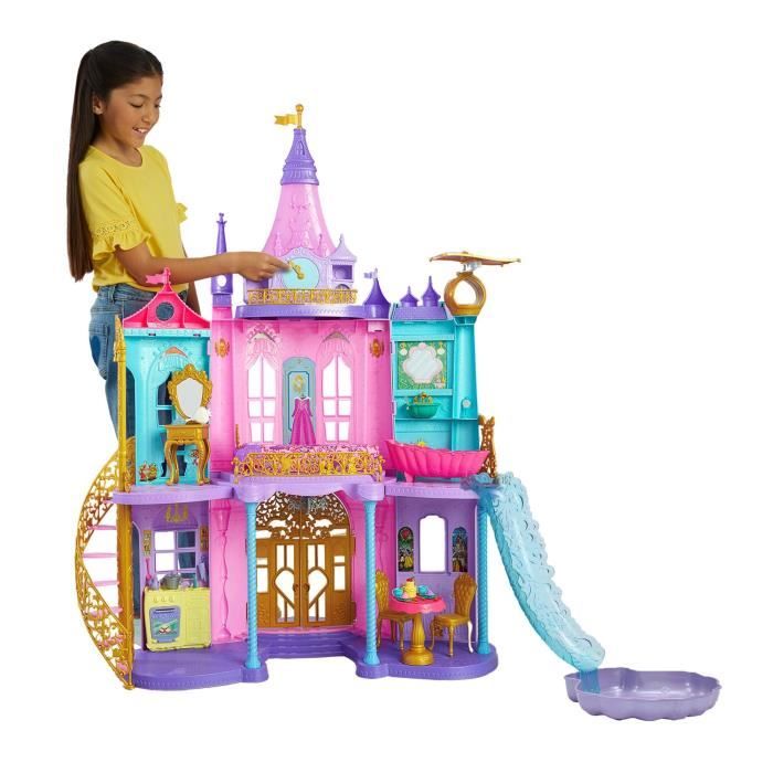 GRAND CHÂTEAU DES PRINCESSES - MATTEL - HLW29 - POUPEE MANNEQUIN DISNEY