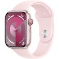 Apple Watch Series 9 GPS - 45mm - Boîtier Pink Aluminium - Bracelet Light Pink Sport Band - S/M-0