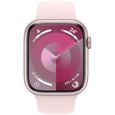 Apple Watch Series 9 GPS - 45mm - Boîtier Pink Aluminium - Bracelet Light Pink Sport Band - S/M-1