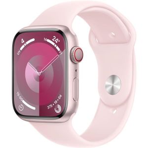 MONTRE CONNECTÉE Apple Watch Series 9 GPS - 45mm - Boîtier Pink Aluminium - Bracelet Light Pink Sport Band - M/L