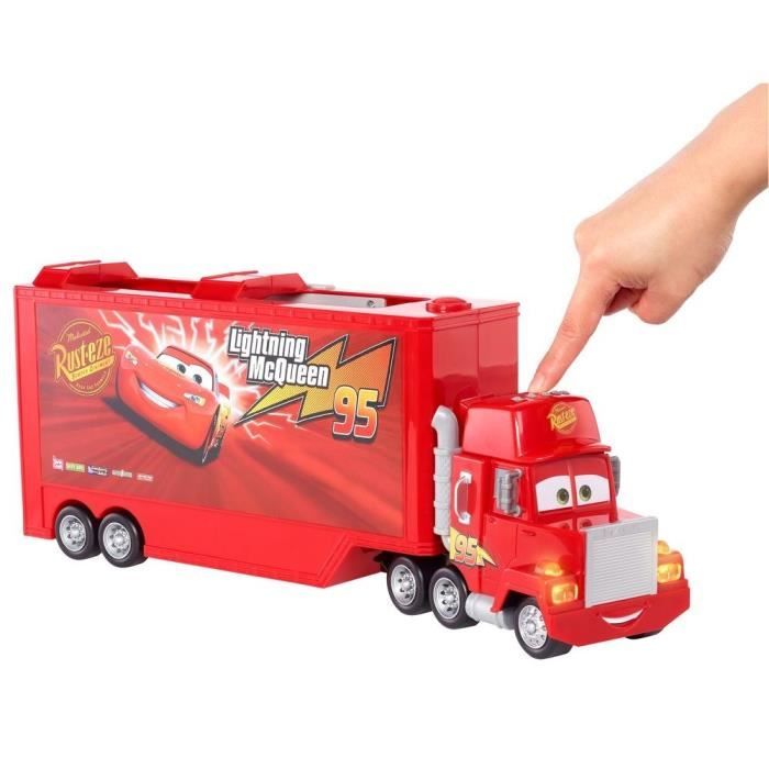 Transporteur Mack rouge avec sons et lumières - Petite Voiture / Camion -  Cars Disney Pixar - Cdiscount Jeux - Jouets