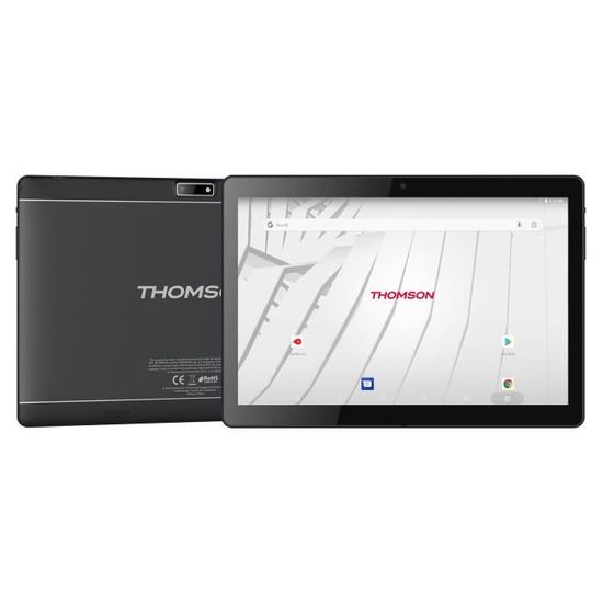 THOMSON Tablette tactile TEO10S-RK2BK64S 10.1" - RAM 2Go - Androïd 7,1 - Quad Core CPU - Stockage 64Go - Wifi + Housse