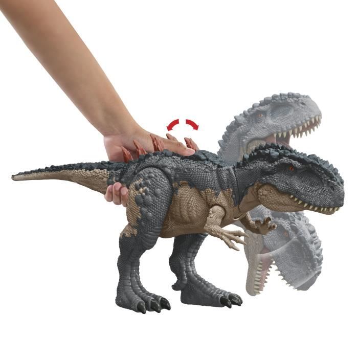 Mattel Jurassic World Hammond Collection Figura de Mussaurus | Diseño premium de colección con ojos realistas, 15 puntos de articulación y pies intercambiables extra, JKM89