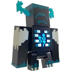 FIGURINE - PERSONNAGE Figurine Minecraft Super Boss Warden - MATTEL - Gardien - Lumières et Sons de Combat - 6 Ans et +