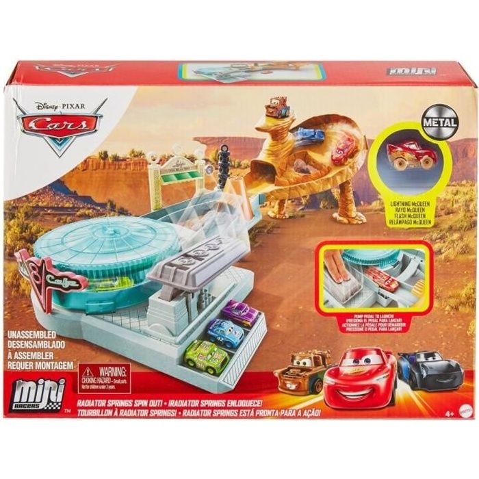 Cars Disney Pixar - Coffret piste Radiator Springs Hors de Contrôle Mini  Racers - Petite voiture / Circuit - Dès 4 ans - Cdiscount Jeux - Jouets