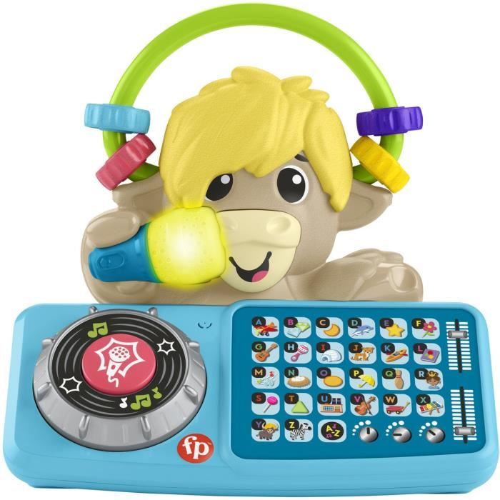 Fisher Price Jouet d’éveil Sync Squad Yack Lettres pour bébé et tout petit avec musique et lumières interactives à partir de version française HYK96 - vue 8