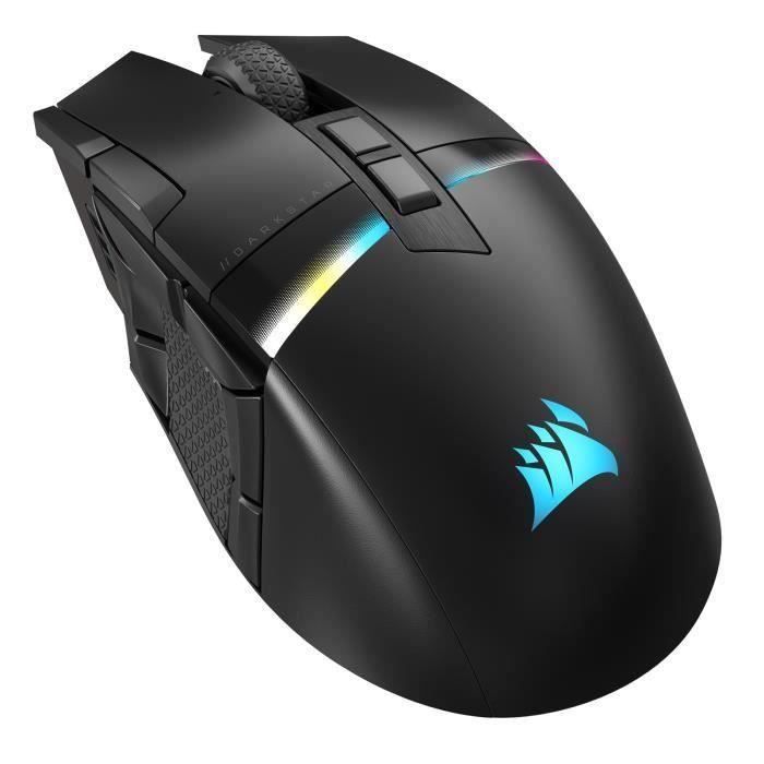 Souris Gaming - CORSAIR - DARKSTAR RGB Wireless - 15 boutons programmables - Optique - Noir