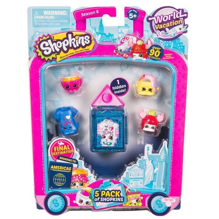 SHOPKINS WORLD Blister 5 pack Amrique - Cdiscount Jeux - Jouets