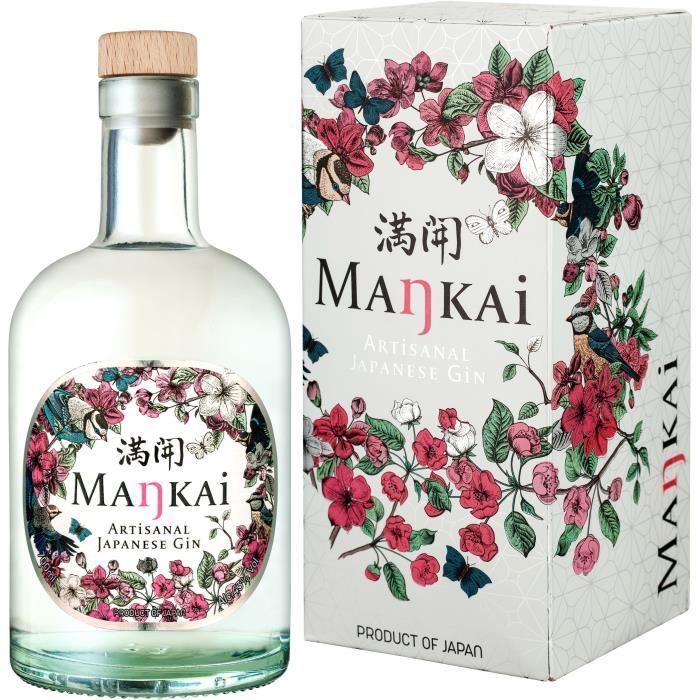 Mankaï Artisanal Gin - Japon - 70cl - 43% - La cave Cdiscount