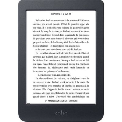 Kobo Libra 2, Liseuse eBook et AudioBook, Écran Carta HD 7'', Luminosité  réglable et température de Couleur, 32Gb