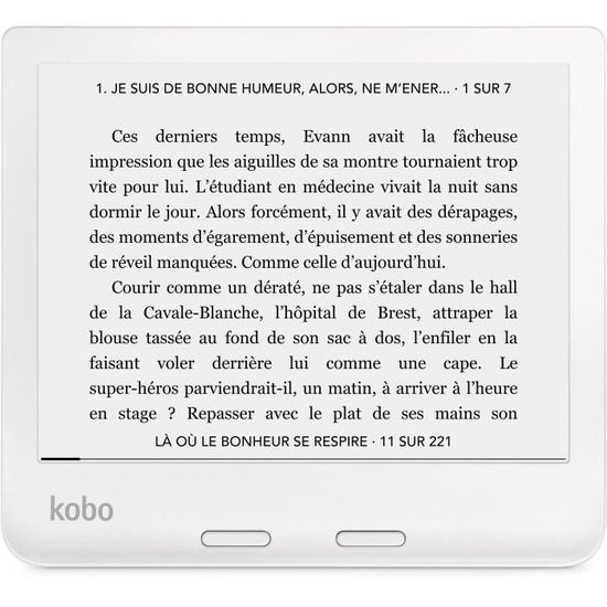 Liseuse eBook KOBO Libra 2 - Blanche 7'' BT 32Go
