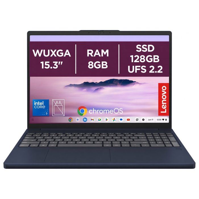 PC Portable LENOVO Chromebook 15ITN10 ChromeOS 15 3 WUXGA Core 3 N355 RAM 8 Go SSD AZERTY