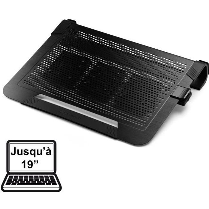 Cooler Master NotePal U3 Plus système de refroidissement pour ordinateurs portables 48,3 cm (19 ) 1800 tr/min Noir - vue 2