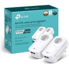 CPL 2000 Mbps - TP-Link TL-PA9025P KIT - Prise CPL avec 2 ports Gigabit avec prise intégrée - Boitier CPL Kit de 2