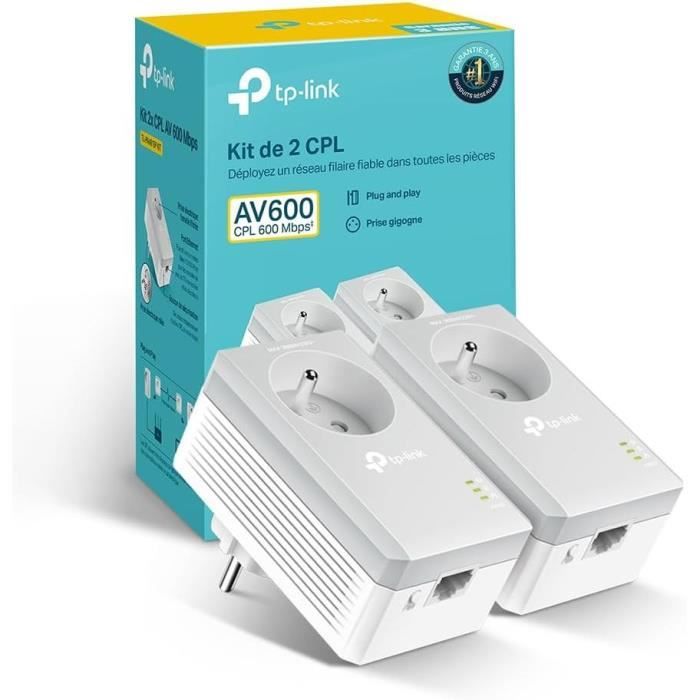 Stock Bureau - TP-LINK Kit CPL Wifi 500Mbits 1 adapt. Wifi + adapt. RJ45