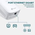 CPL 1300 Mbps - TP-Link TL-PA8015P KIT - Prise CPL avec 1 Port Ethernet Gigabit et Prise Intégrée - Boitier CPL Kit de 2-2