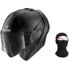 SHARK HELMETS SHARK Casque moto Modulable Evo-Es + Cagoule - Noir mat