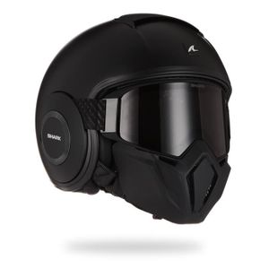 CASQUE MOTO SCOOTER SHARK Casque moto jet Street Drak - Noir mat