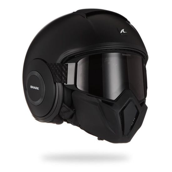 SHARK Casque moto jet Street Drak - Noir mat