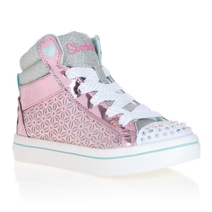 skechers enfant rose