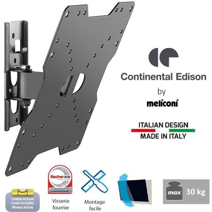 Continental Edison Support Tv Inclinable Tv 22 40 Vesa 200 200 Fixation Support Tv Avis Et Prix Pas Cher Cdiscount