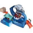 Structure de jeu pour petites voitures - HOT WHEELS - Robot Requin en folie - Color Shifters - Intérieur-2