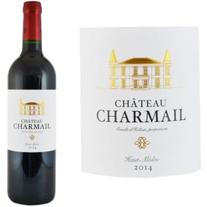 VIN ROUGE Château Charmail 2014 Cru Bourgeois - AOC Haut-Méd