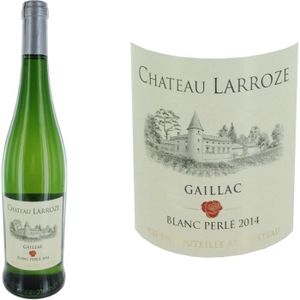 VIN BLANC Château Larroze 2014 Gaillac vin blanc sec perl...
