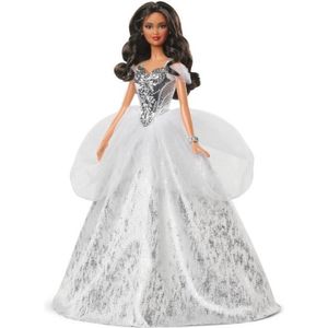 POUPÉE Barbie - Barbie Joyeux Noël 2021 (chatain)- Poupée Mannequin - Dès 6 ans