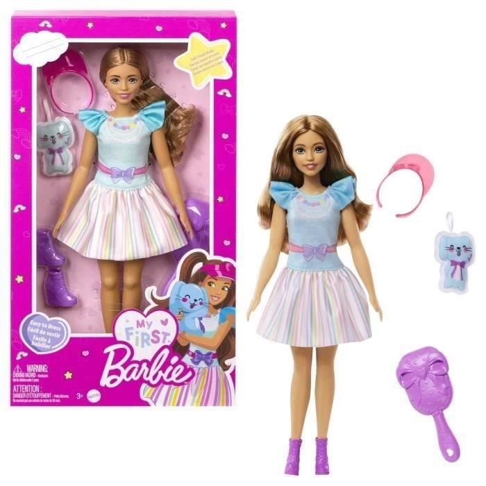 BARBIE - MA PREMIERE BARBIE CHATAIN - poupée - 3 ans et +