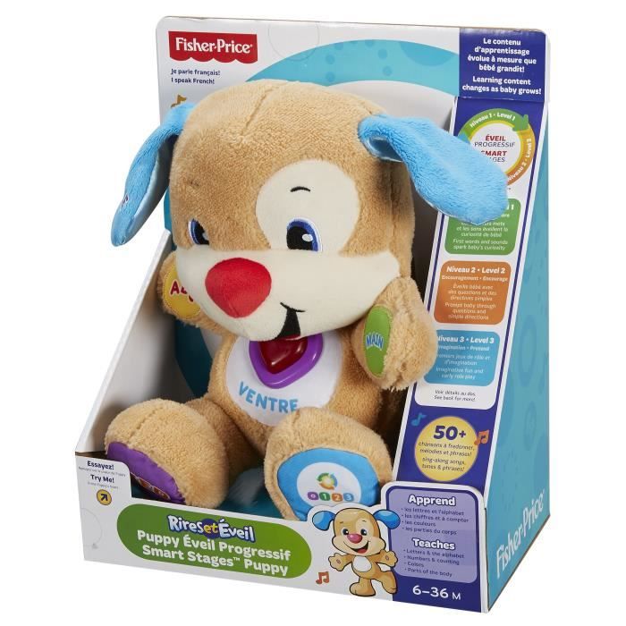 Peluche interactive FISHER PRICE Puppy veil progressif
