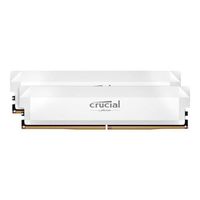 Mémoire Ram - Crucial - Ddr5 Pro Overclocking - Kit 32Go (2X16 Go) - 6000 Mt/S - Cl36 - Dissipateur Thermique - Cp2K16G60C36U5W