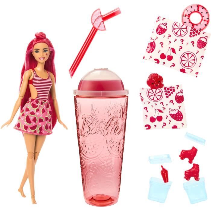 Barbie - Habit Poupee Mannequin - Robe Blanche Et Noire Avec Veste Rose -  Vetement - Tenue - Accessoire - Cdiscount Jeux - Jouets