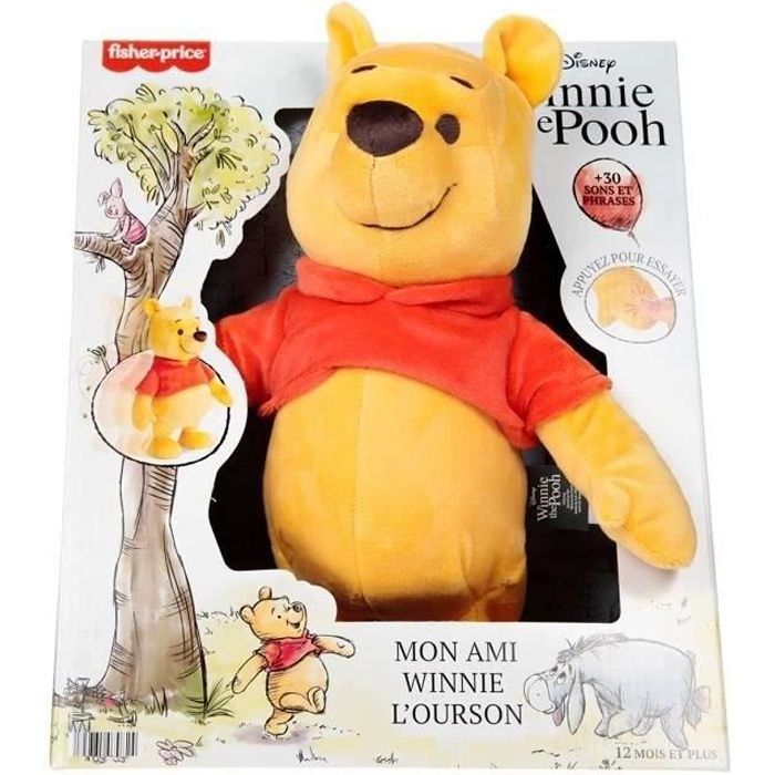 Fisher-Price - Peluche Winnie lourson marche et chante - Peluche - Dès 3 ans HHL47