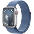 Apple Watch Series 9 GPS - 45mm - Boîtier Silver Aluminium - Bracelet Winter Blue Sport Loop-0