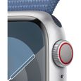 Apple Watch Series 9 GPS - 45mm - Boîtier Silver Aluminium - Bracelet Winter Blue Sport Loop-2